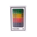 Slides, mikroszkópos tárgylemez készlet (12 db)