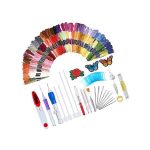 EmbroideryKit, 136 darabos cérna és egyéb gyakori kiegészítők hímzéshez