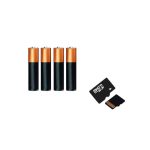 CameraSet: 4 db AA elem + MicroSD memóriakártya 32 GB HDCamera számára