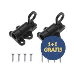 Biztonsági ajtózár, automata biztonsági zár | fekete | 2 db | LockLatch