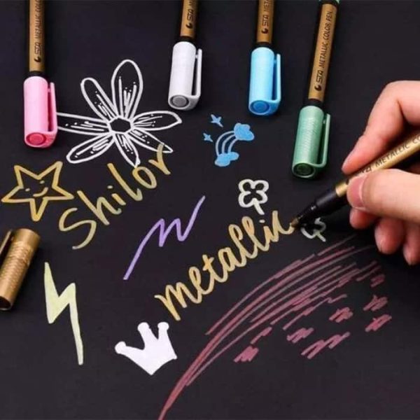 Akril festék marker metál készlet, MetallicColorPen