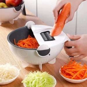 BowlCutter, többfunkciós szeletelő szűrővel és kézi hámozóval