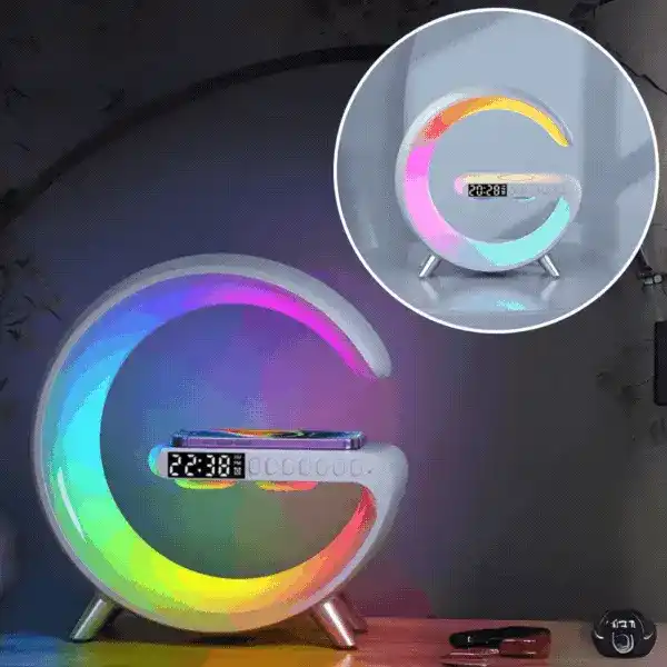 MoonCharge - egy stílusos vezeték nélküli töltő és hangulatfény egyben <br>