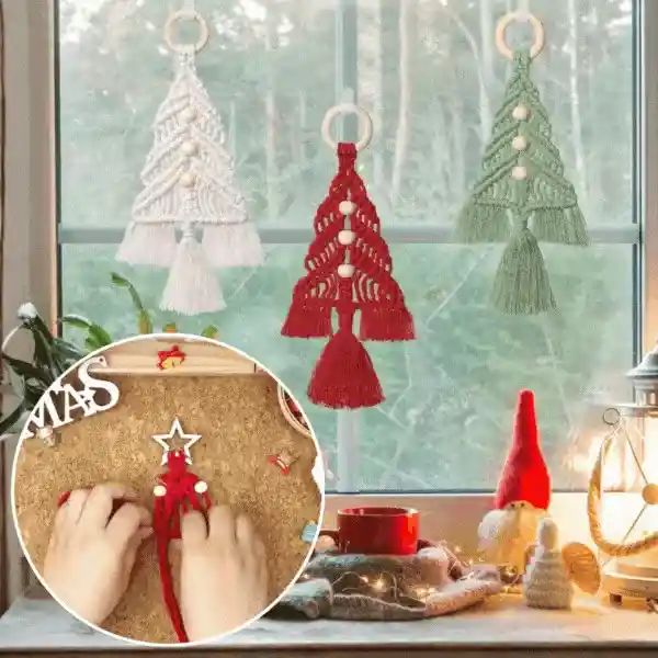 CraftKit, karácsonyi makramé dísz készlet